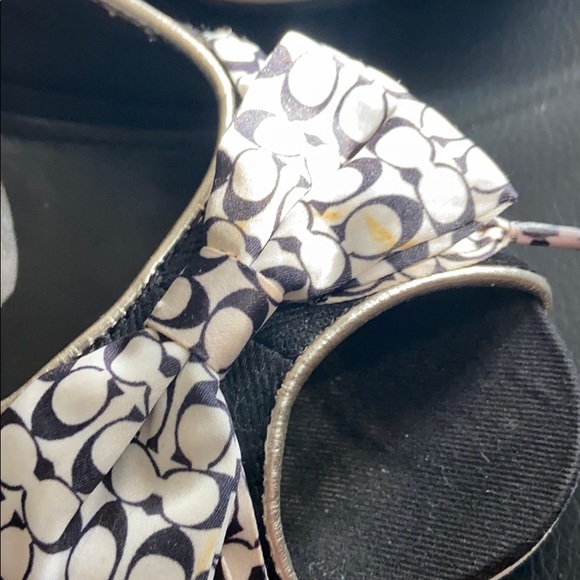 Coach Open Toe Wedges - Picture 3 of 4